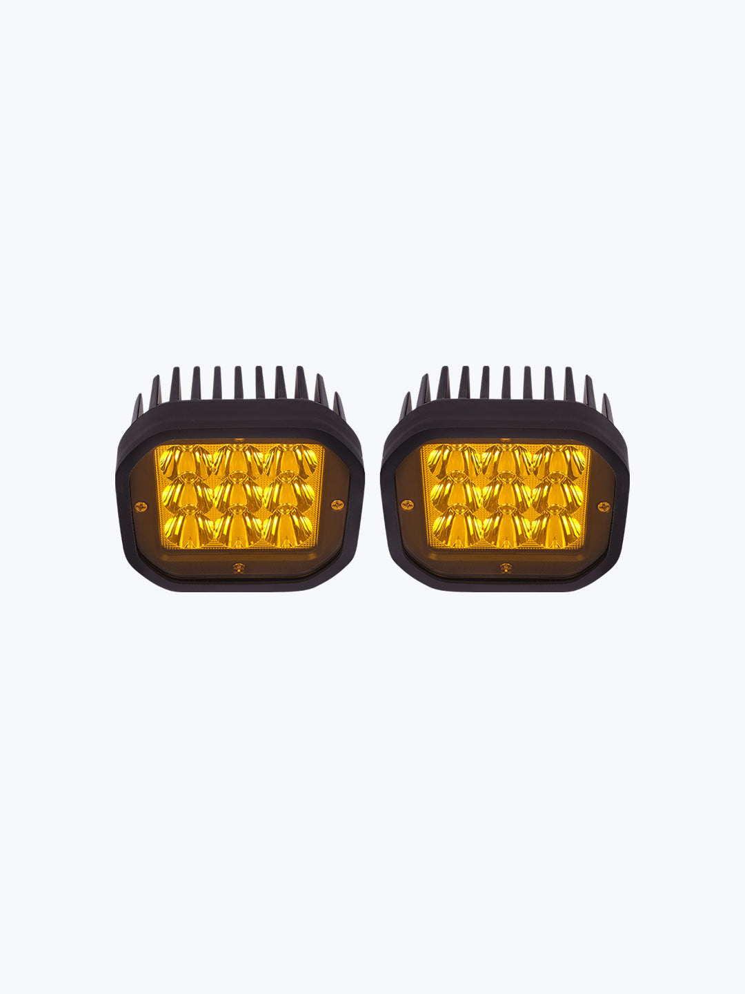 HJG 9 LED Fog Light With Yellow Cap Premium Pair