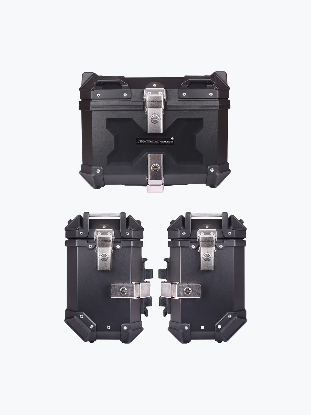 Set Of 3 Combo Of Jb Racing TC X45L Economy Black With Back Rest Pad + Jb Racing SB X36L Premium Black