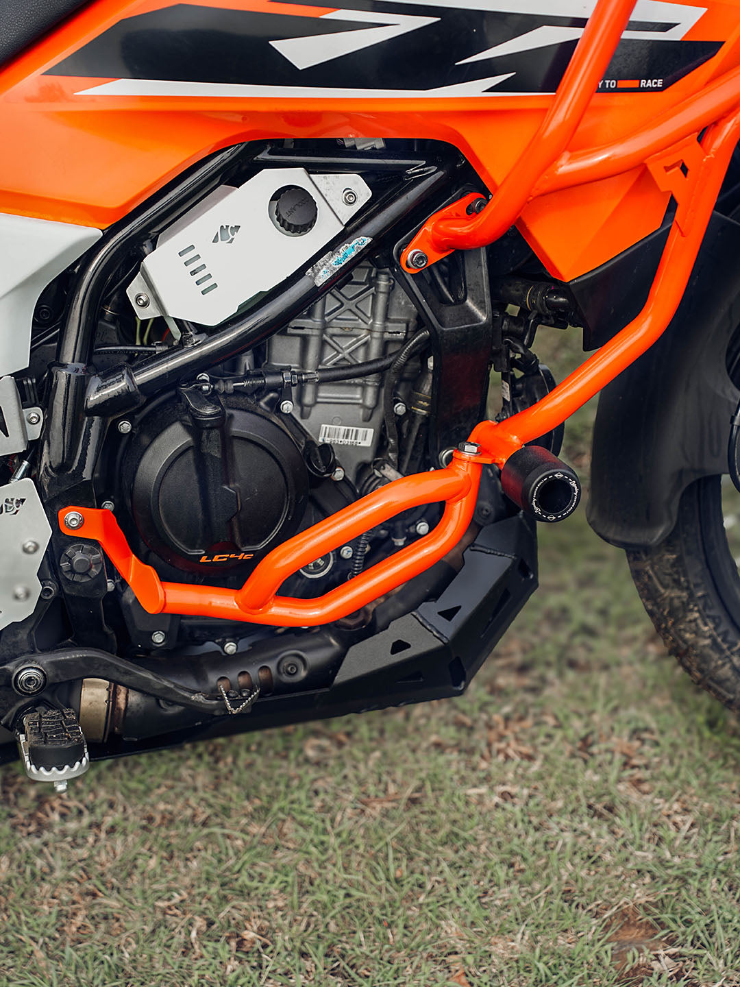 Legundary KTM ADV 390 2025 Model Raptor Crash Guard Orange