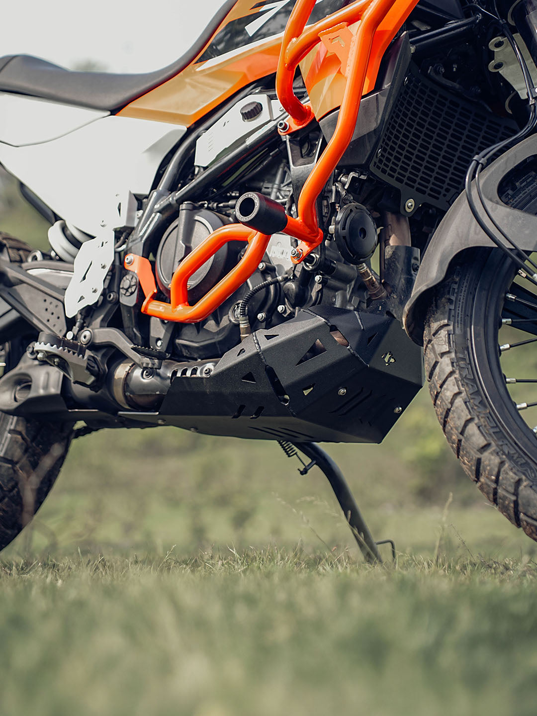 Legundary KTM ADV 390 2025 Model Vambrace Bash Plate Black