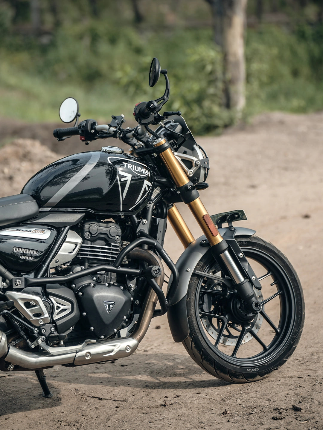 Jb Racing Triumph Speed 400 Crash Guard With Slider