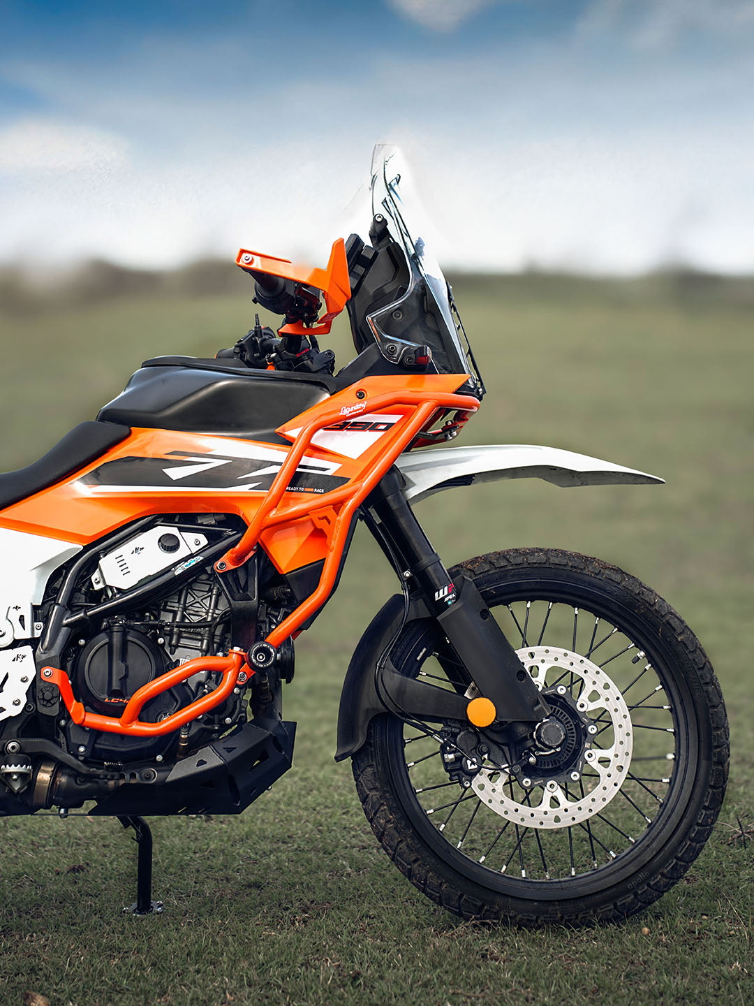 Legundary KTM ADV 390 2025 Model Raptor Crash Guard Orange