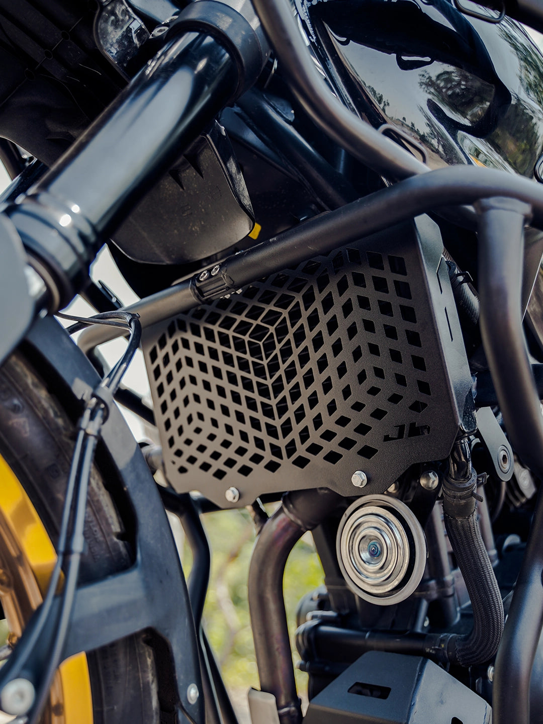 Jb Racing Racing Himalayan 450 Radiator Grill Mild Steel