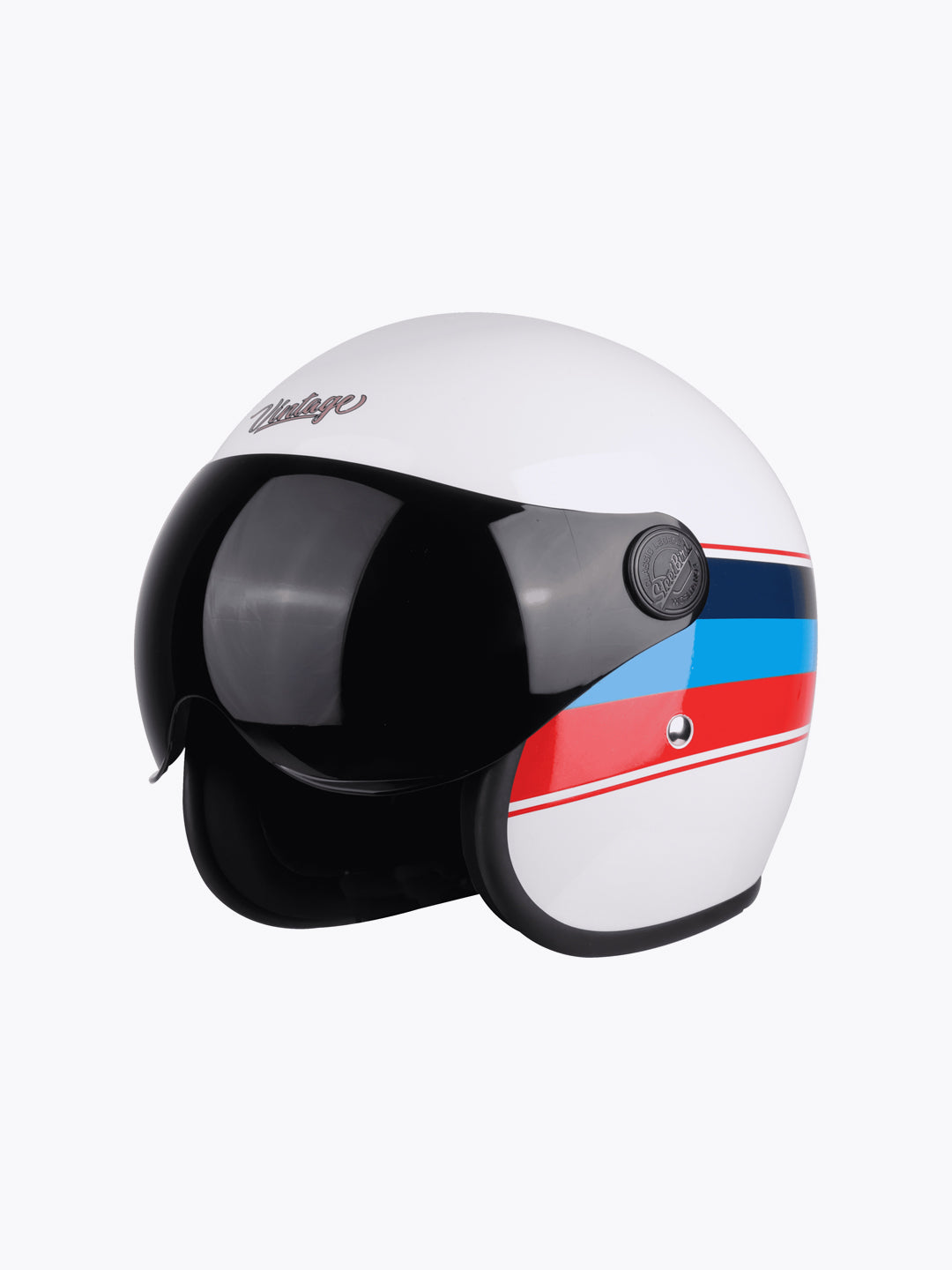 Steelbird SBH 54 Vintage S1 Glossy White Red