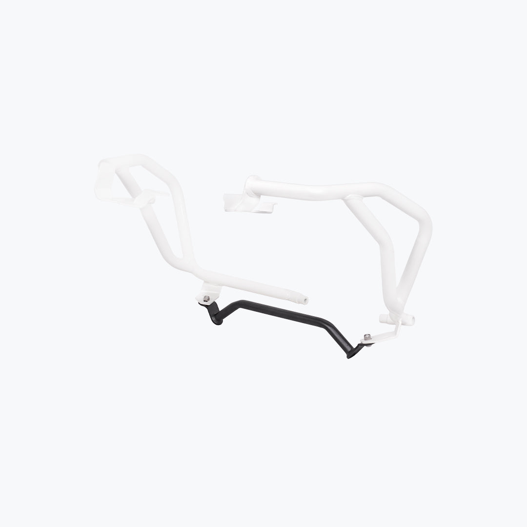 Legundary TVS APACHE RTX 300 RAPTOR CRASH GUARD UPPER & LOWER SET WHITE