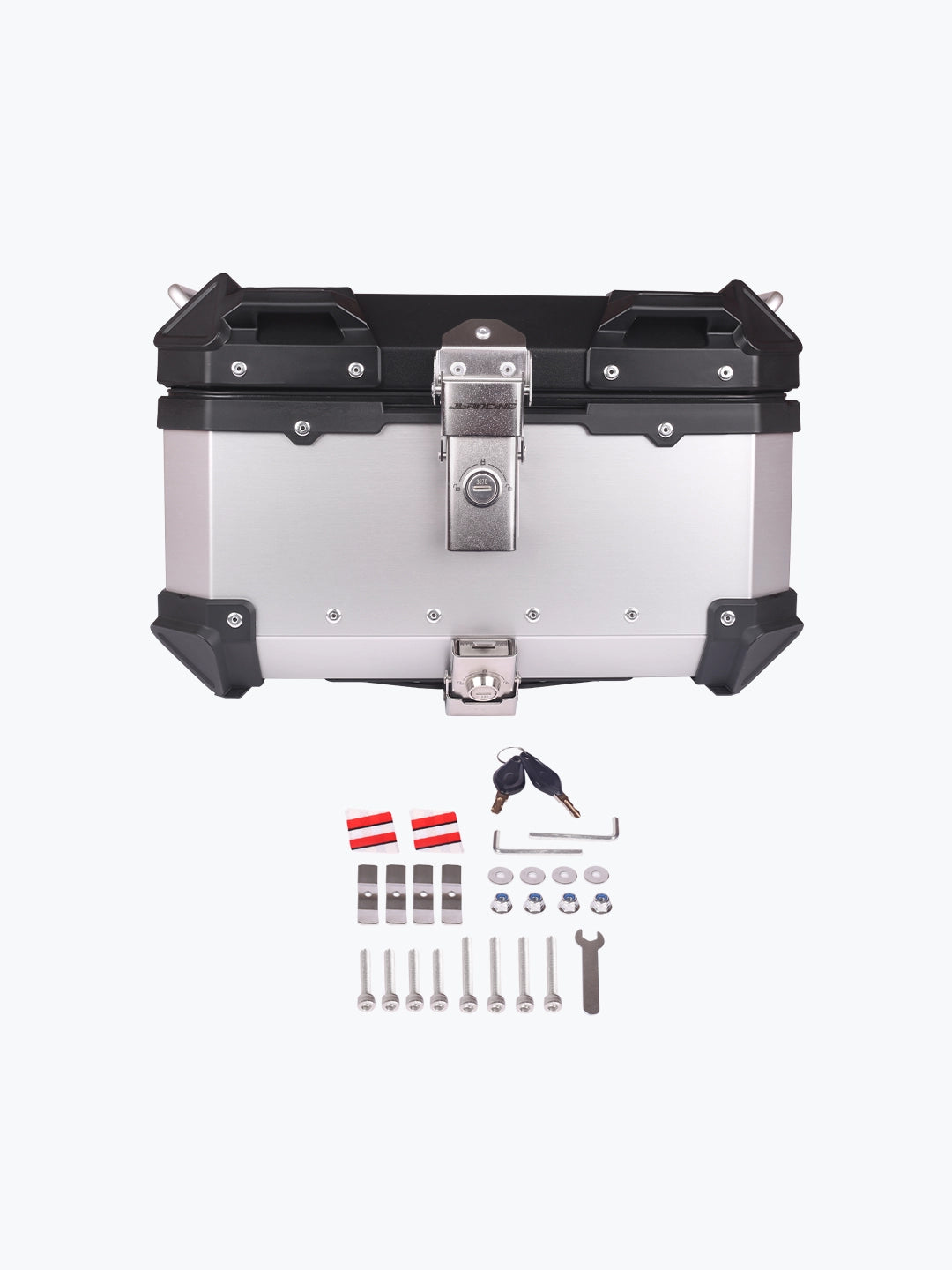 JB Racing Top Case 35L Premium Silver With Backrest Pad