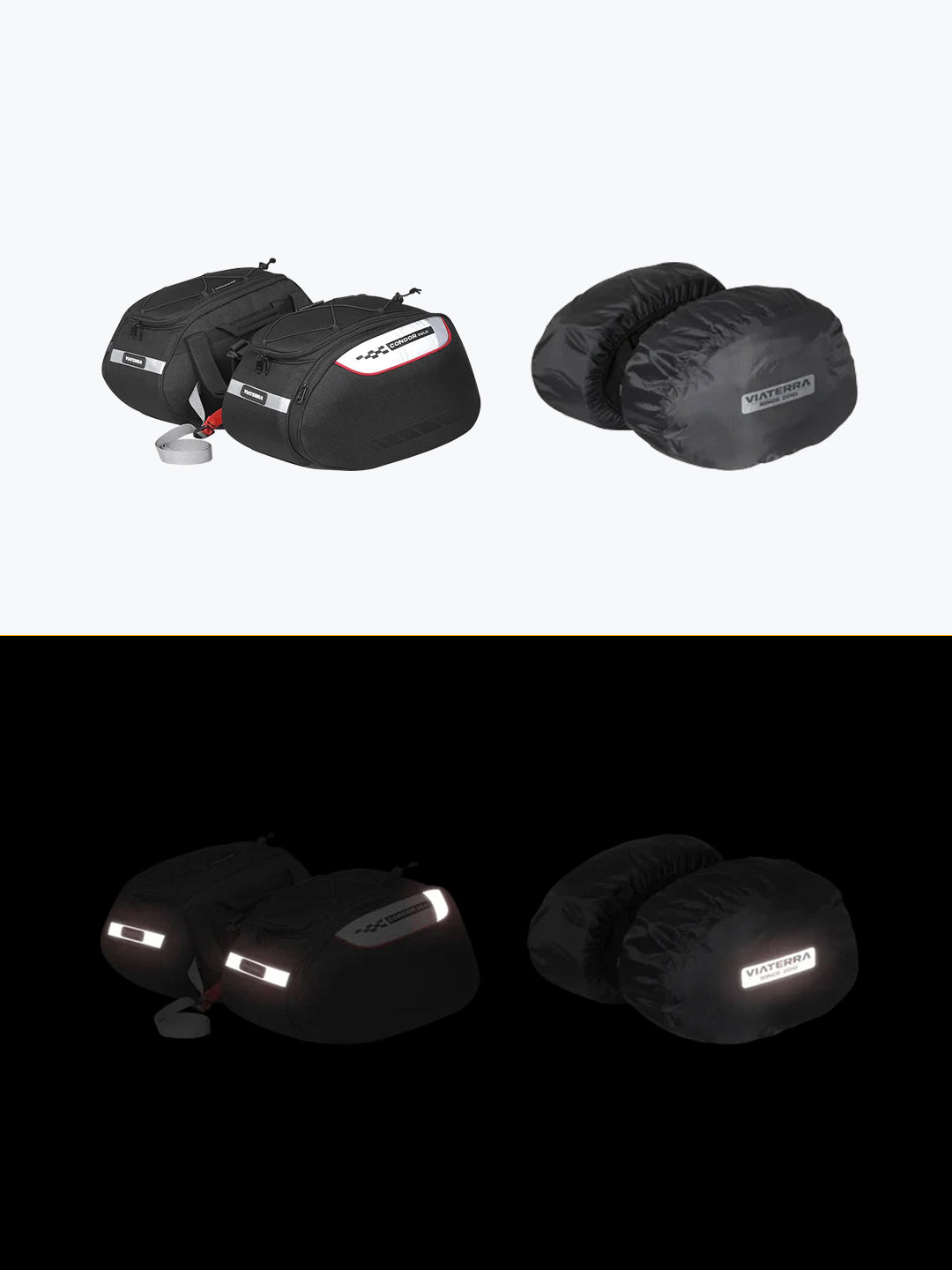 Viaterra Condor Solo 100% Water Proof Saddle Bag Black