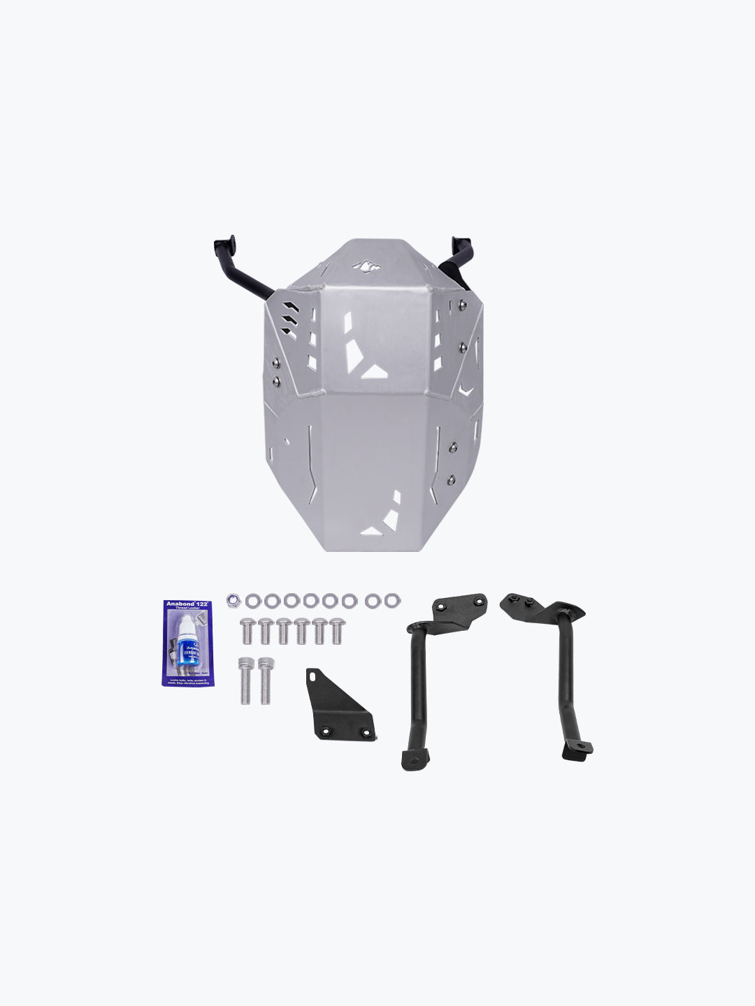 Legundary Kawasaki Versys 650 Vambrace Bash Plate Silver