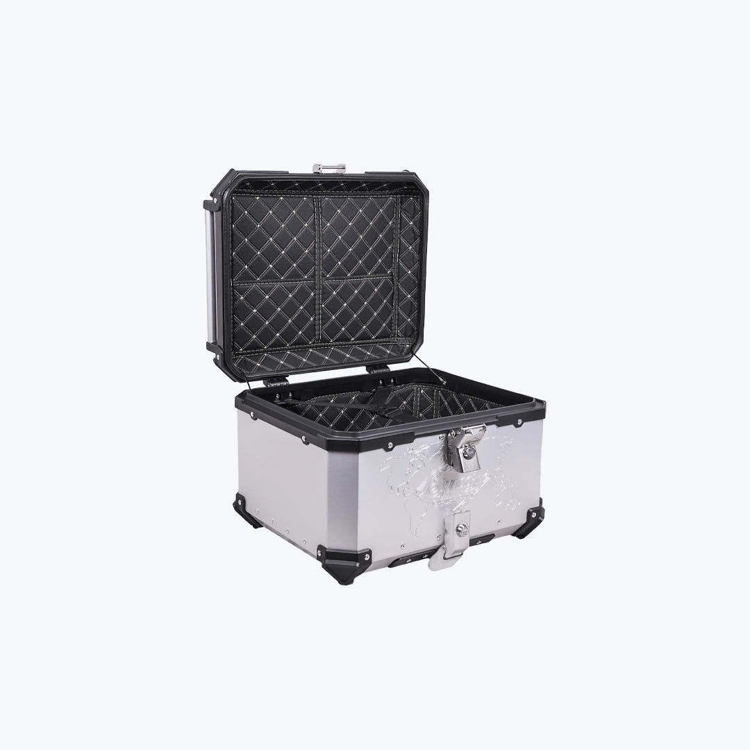 Legundary Fort Knox Series Top Case 55L Aluminium With Backrest Pad