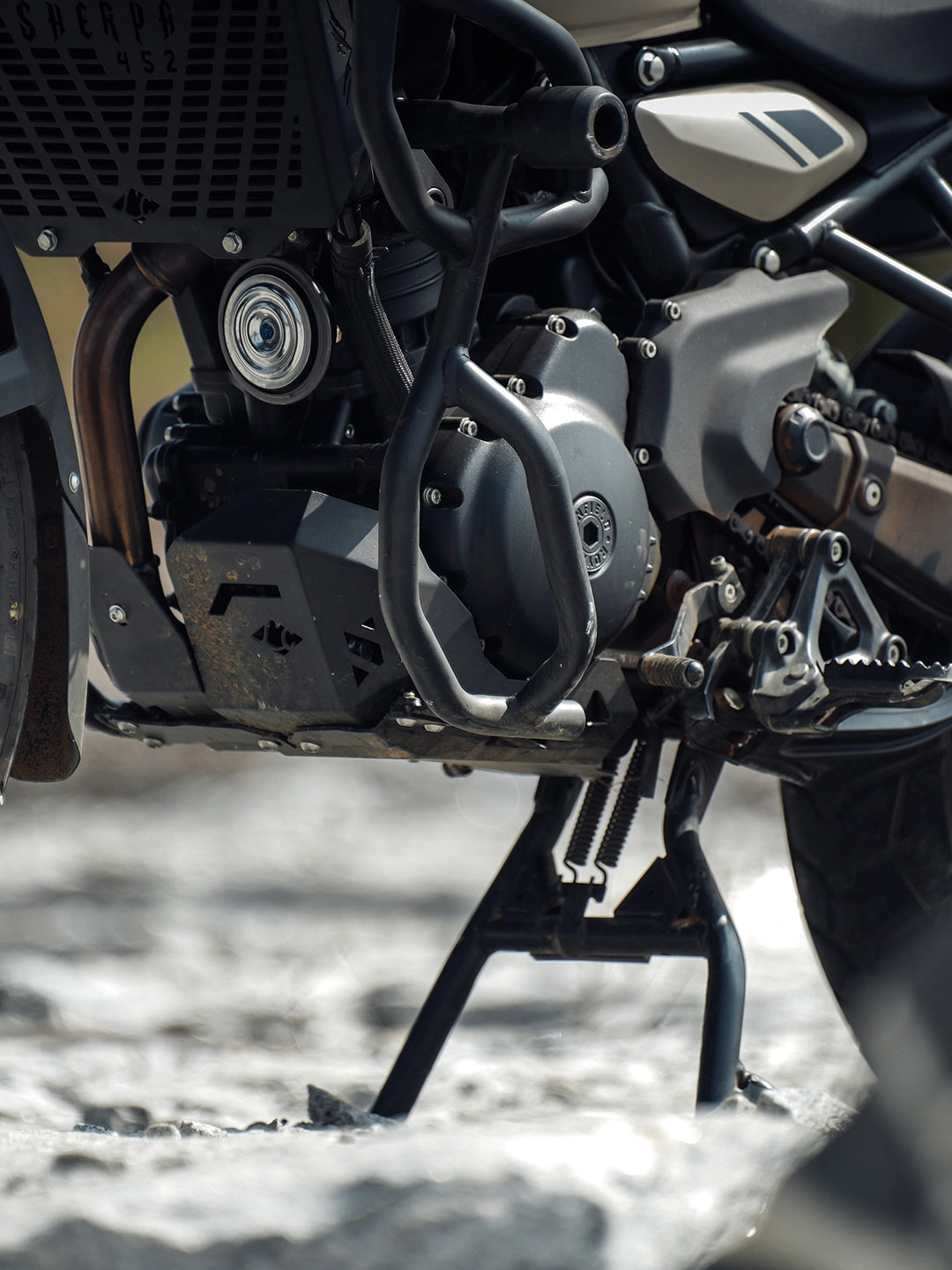 Legundary Himalayan 450 Vambrace Bash plate Mild Steel