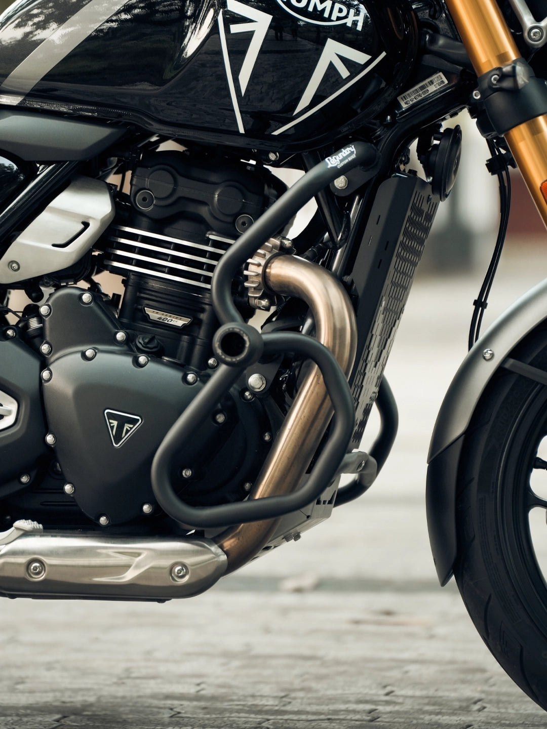 Legundary Triumph Speed 400 Thanos Crash guard With Slider