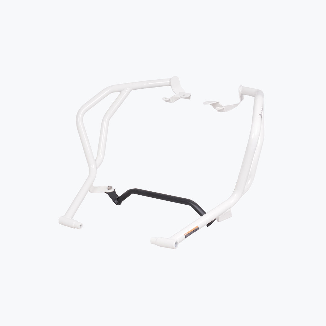 Legundary TVS APACHE RTX 300 RAPTOR CRASH GUARD UPPER & LOWER SET WHITE