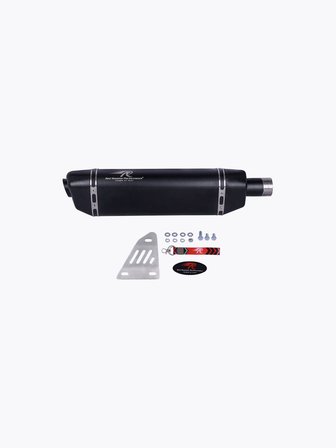 Red Rooster Performance Vertex Exhaust Himalayan 411/ Scram Black