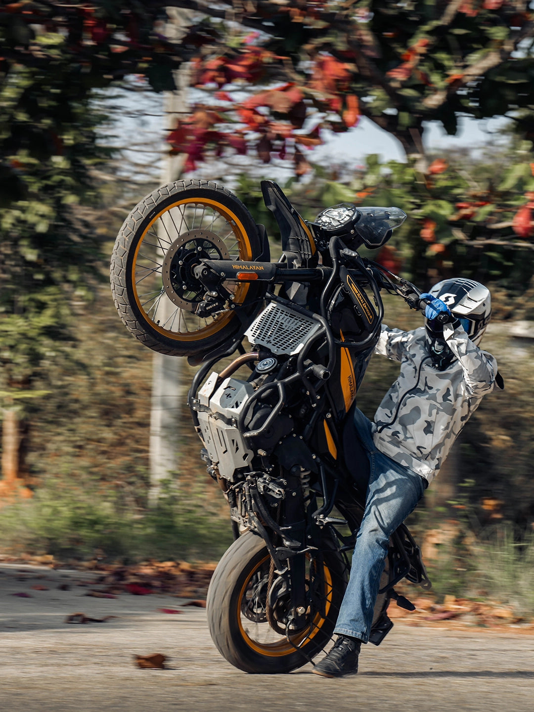 Legundary Himalayan 450 Vambrace Bash plate Aluminium