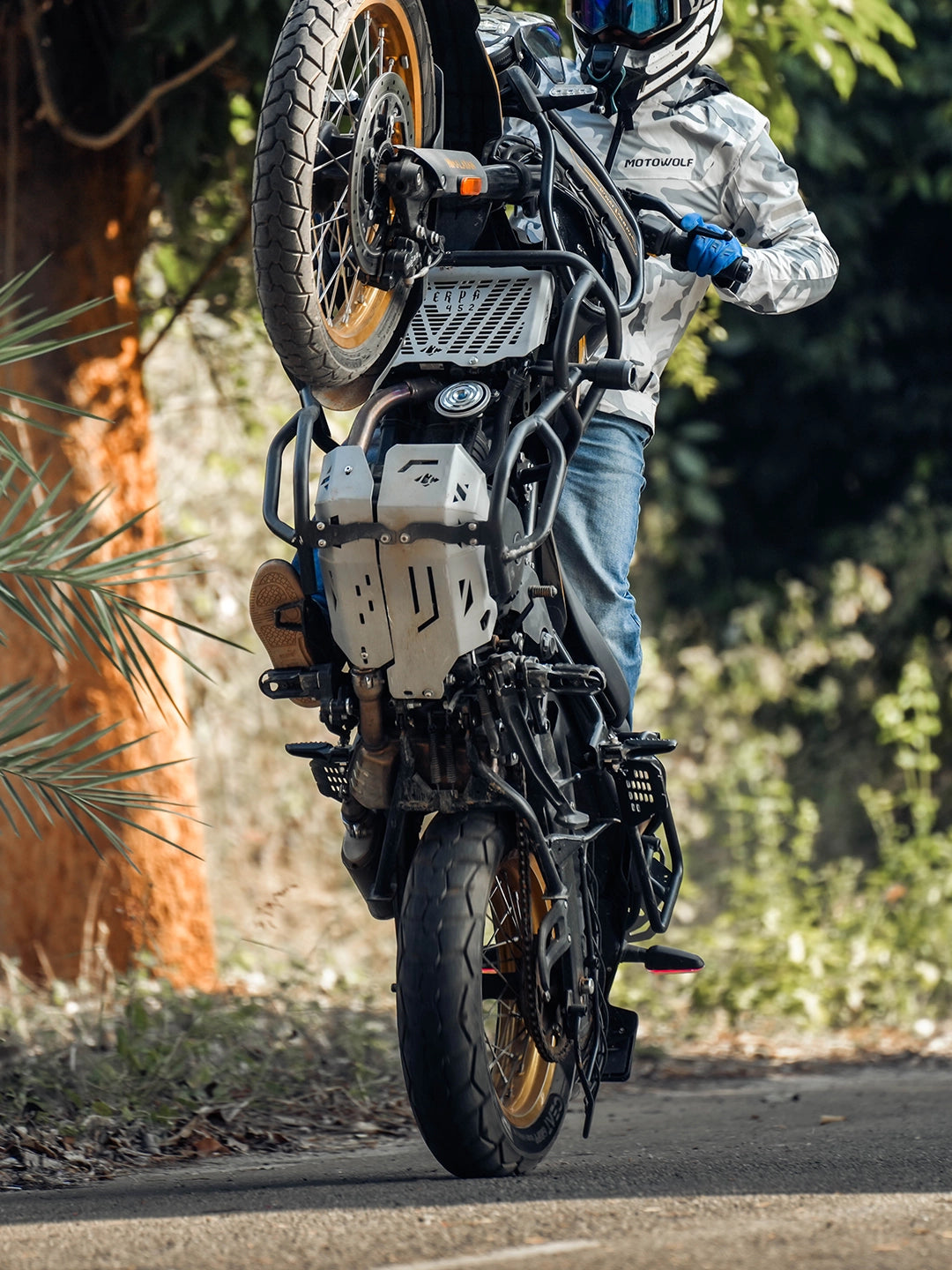 Legundary Himalayan 450 Vambrace Bash plate Aluminium