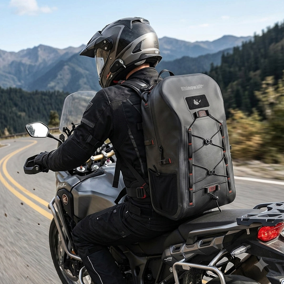 RHINOWALK MBB3002 26L Waterproof Motorcycle Backpack & Tail Bag