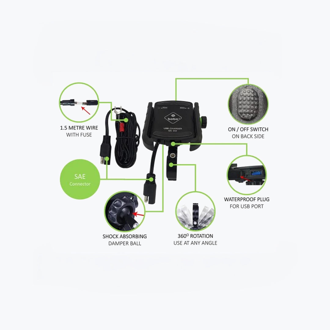 BOBO BM1 PRO PLUS JAW-GRIP BIKE PHONE HOLDER