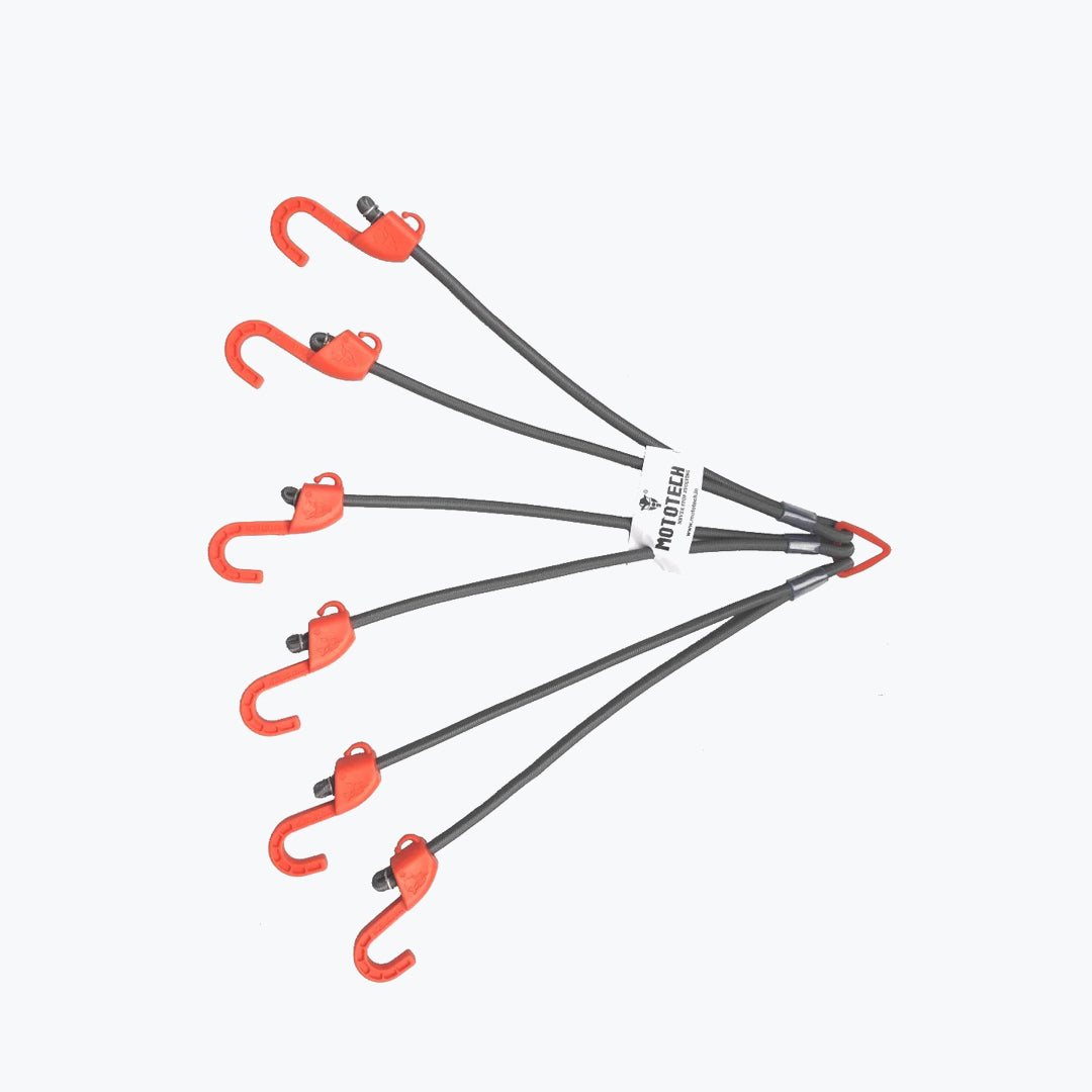MOTOTECH HEXAPOD BUNGEE TIE DOWN SYSTEM 32/ 80 CM GREY ORANGE