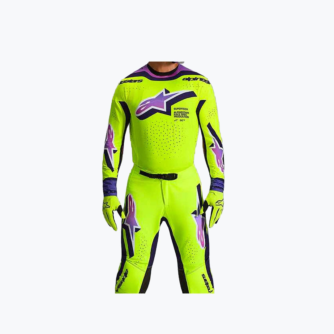 ALPINESTARS JERSEY HIVIZ PURPLE 36/XL
