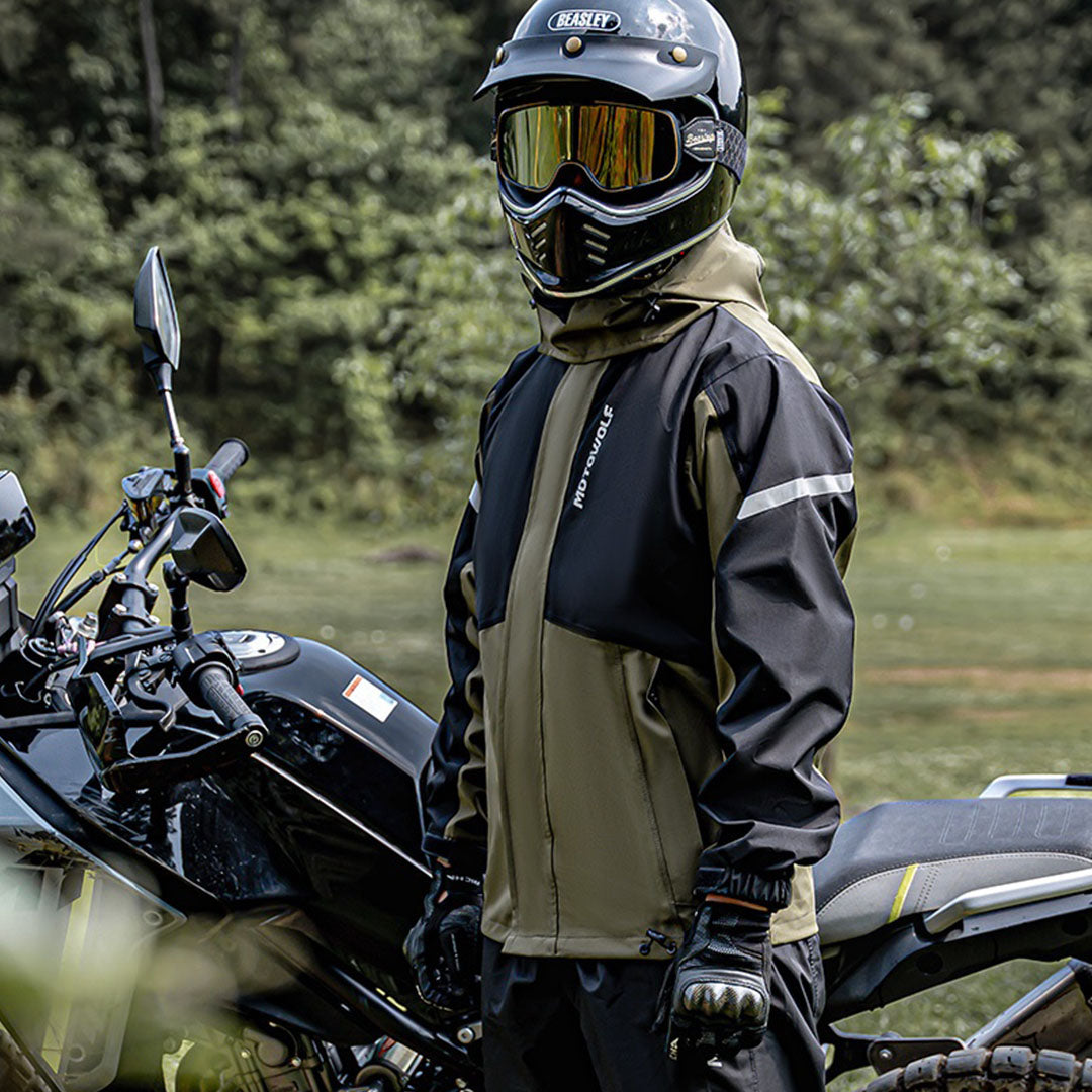 Motowolf Raincoat Green MDL0405