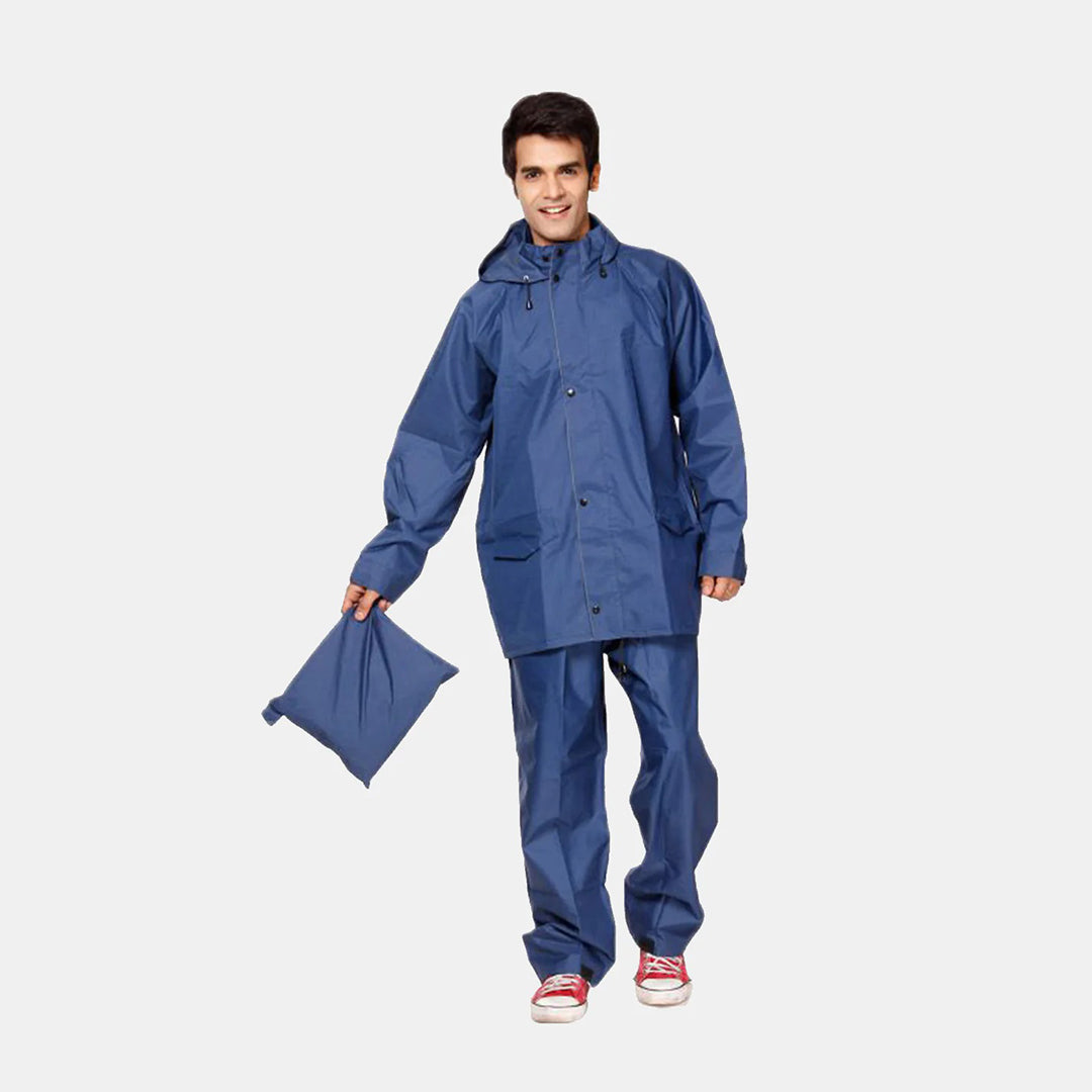 Duckback President Raincoat-Navy Blue