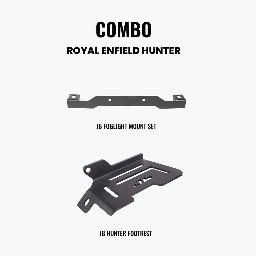 Jb Racing FOG LIGHT MOUNT & FOOTREST COMBO FOR HUNTER 350