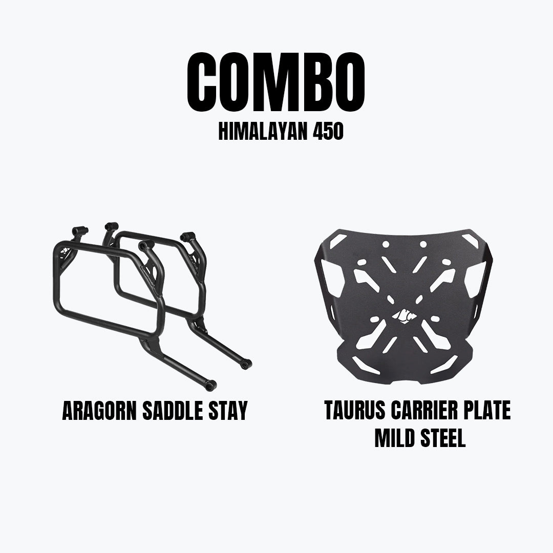 Legundary RE Himalayan 450 Aragorn Saddle Stay & Taurus Carrier Plate MS Combo