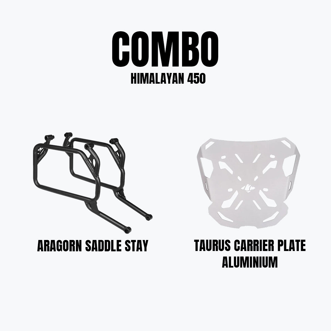 Legundary RE Himalayan 450 Aragorn Saddle Stay & Taurus Carrier Plate AL Combo