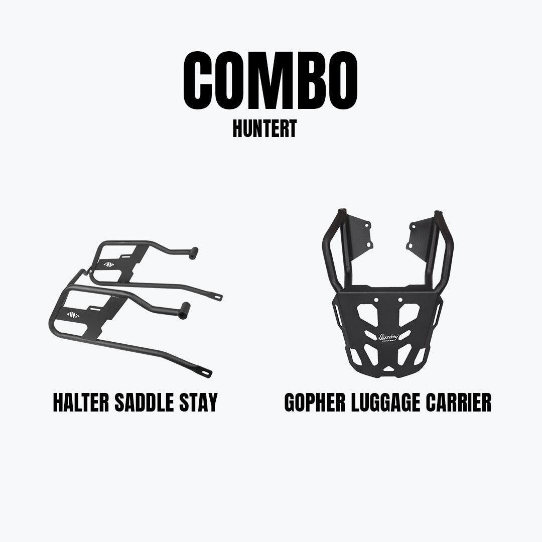 Legundary Hunter Gopher Luggage Carrier & Halter Saddle Stay Combo