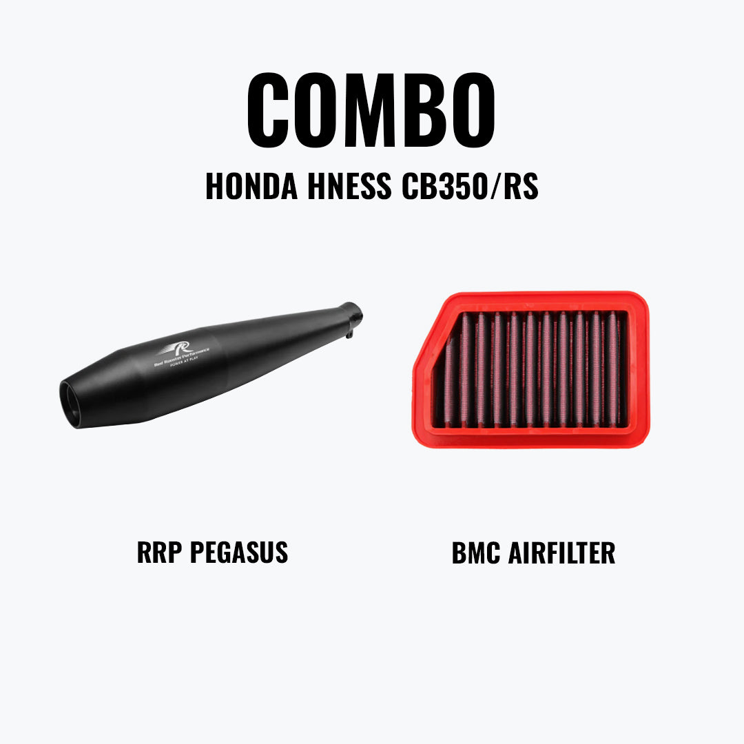 Red Rooster Performance PEGASUS HNESS CB350 RS MAT BLK + BMC AIRFILTER