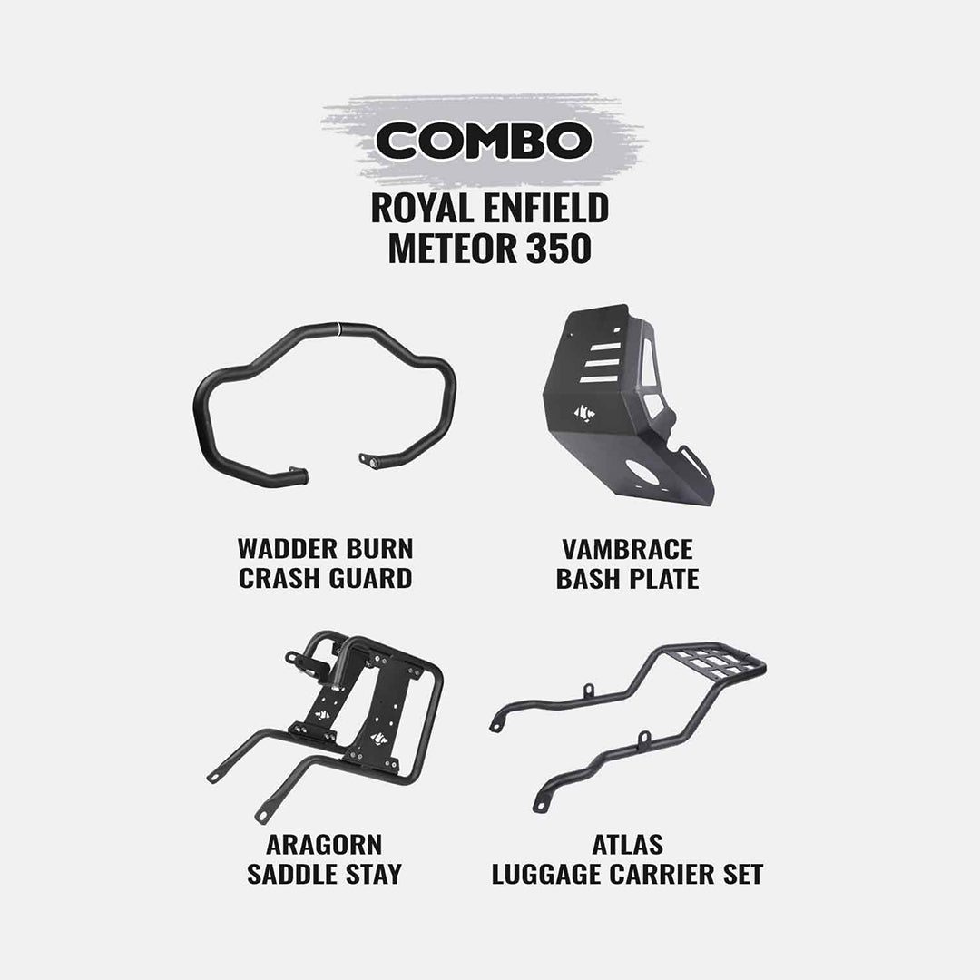 Meteor Combo-Wadder Burn Crash Guard+Vambrace Bash Plate+Atlas Luggage Carrier Set+Aragorn Saddle Stay