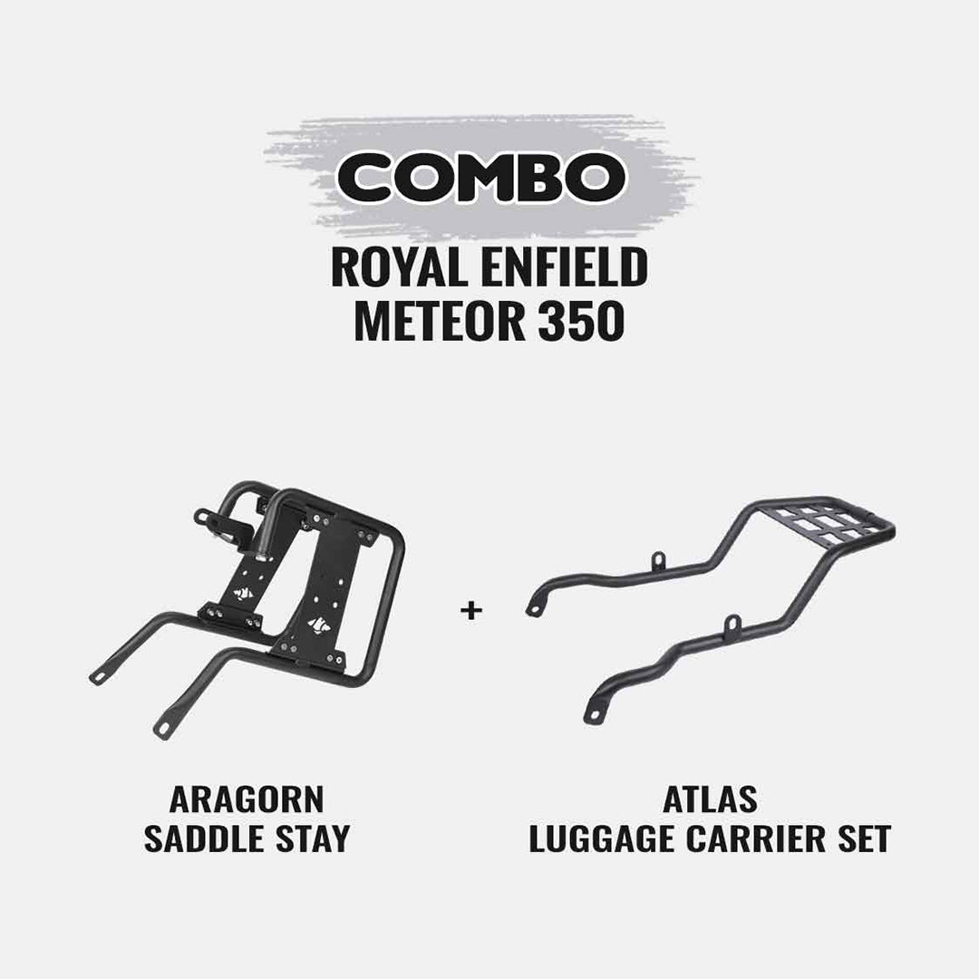 Meteor Combo-Atlas Luggage Carrier Set+Aragorn Saddle Stay
