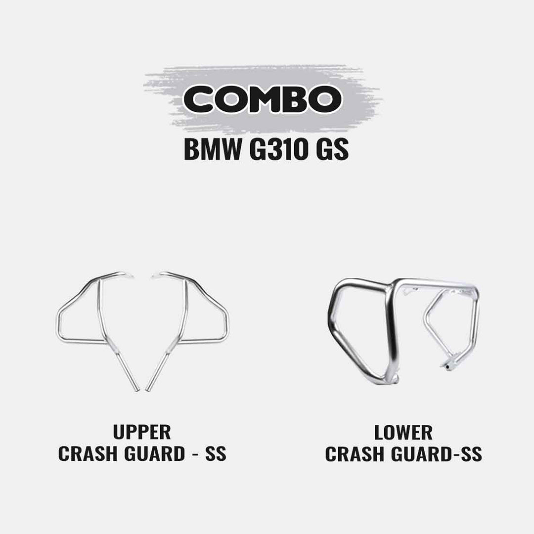 BMW G 310GS Combo-Upper Crash Guard SS+Lower Crash Guard SS