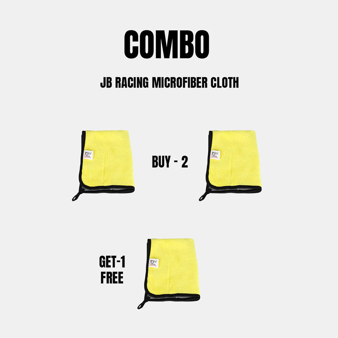 Jb Racing MICROFIBER TOWEL YLW 30*60 CM 2.0 JB BUY 2 GET 1 COMBO
