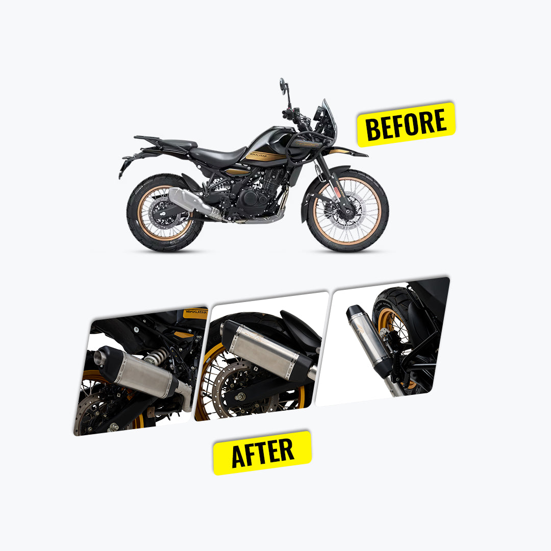 Red Rooster Performance Himalayan 450 Vertex PRO Exhaust Matte