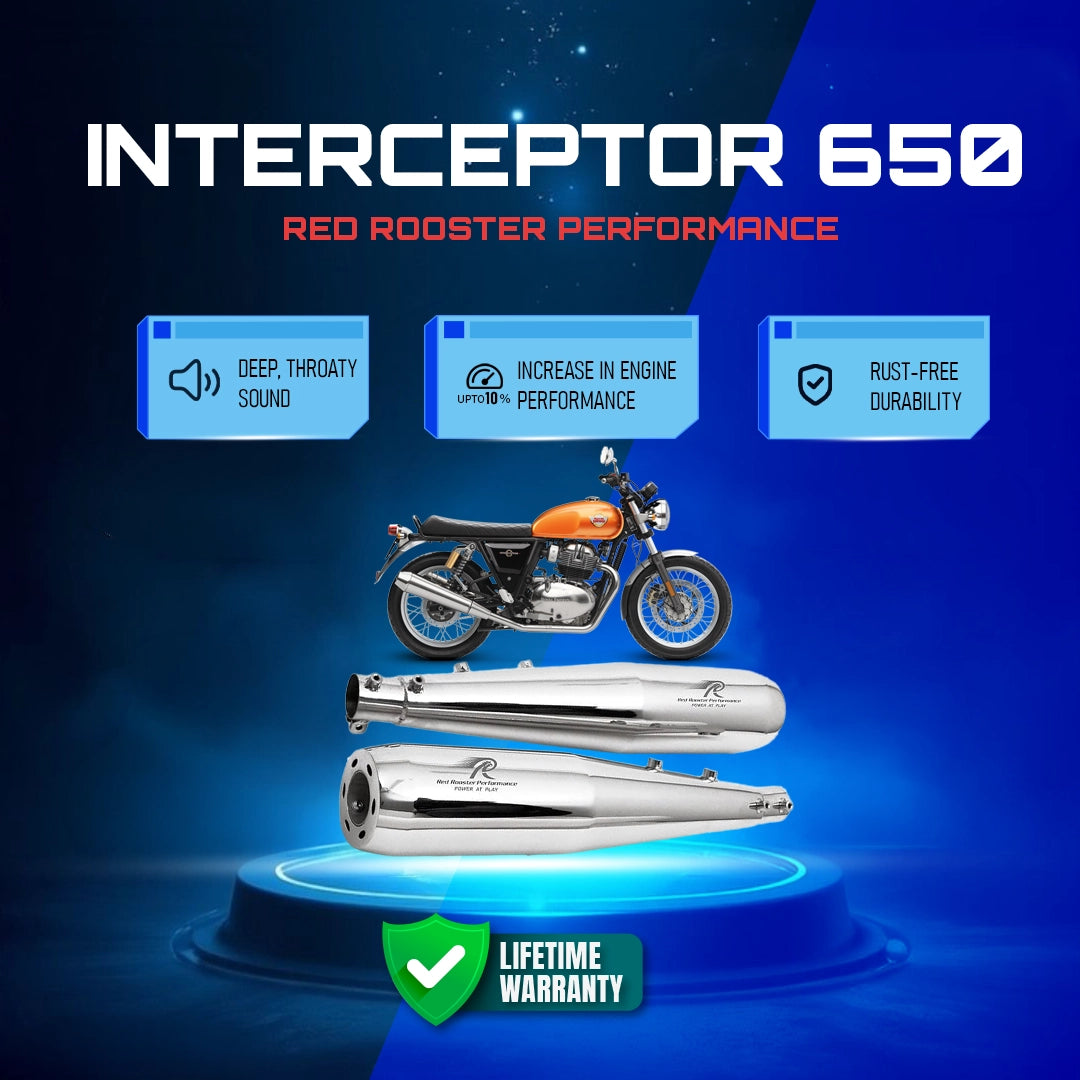 Red Rooster Performance Stellar Pro Exhaust For Interceptor 650 & Continental GT 650