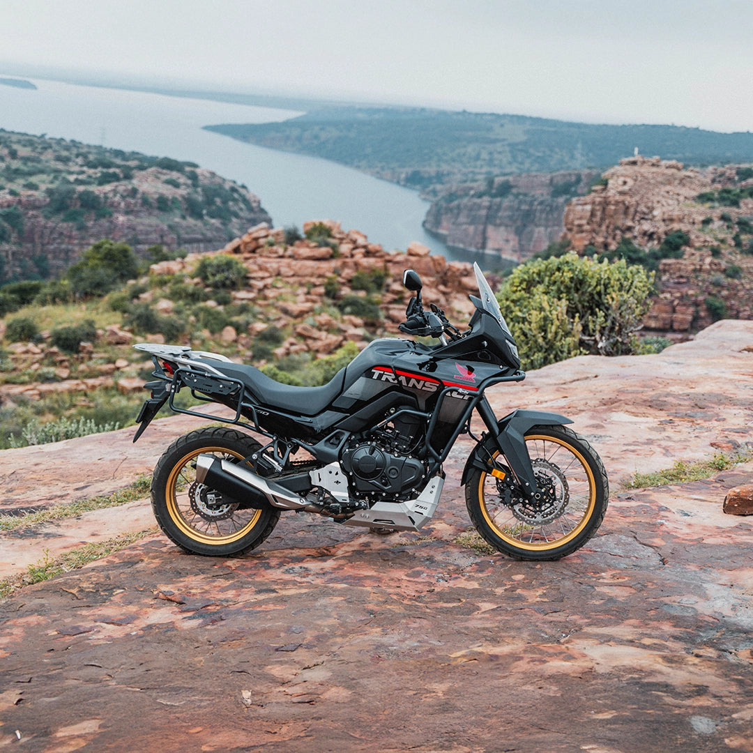 Legundary HONDA Transalp 750 Titan Boot Guards Silver