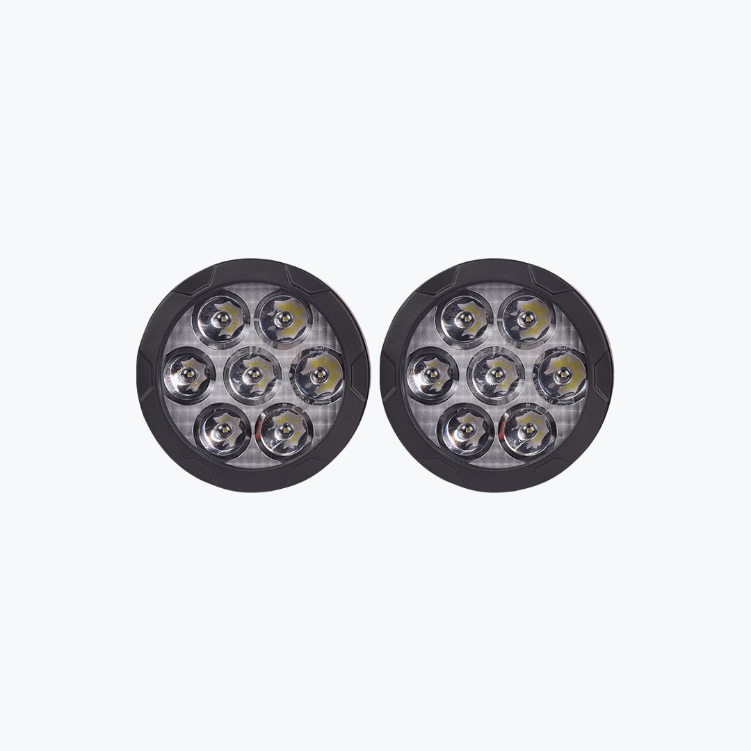 HJG 7 LED ROUND FOGLIGHT DIMMERSTAT PREMIUM