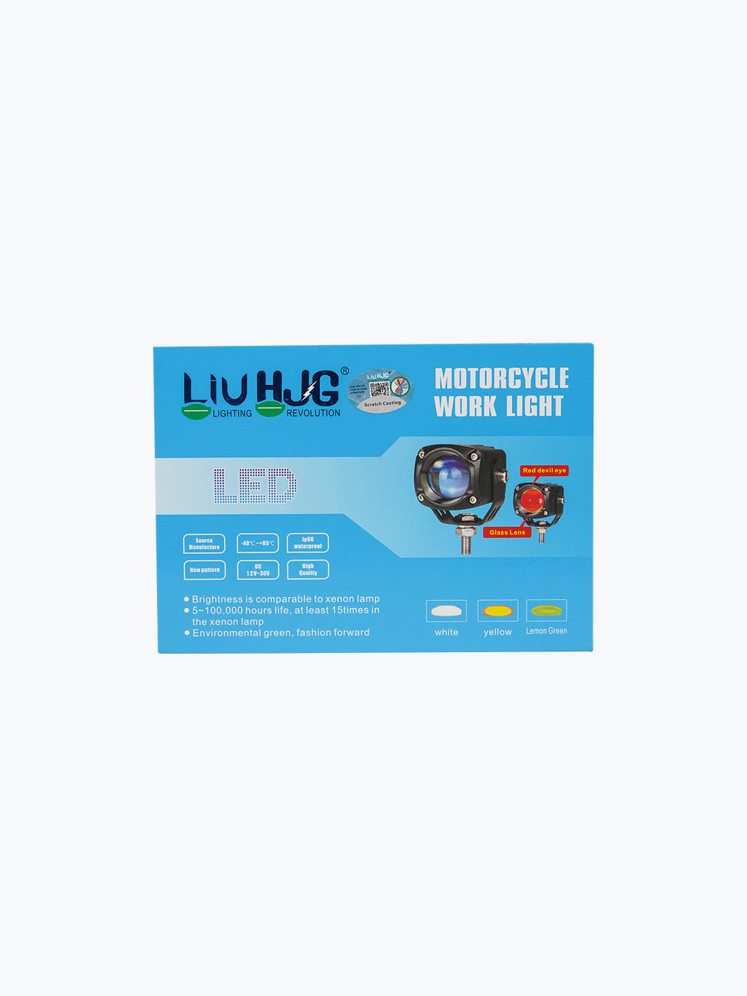 HJG DEVIL EYE GLASS LENS FOGLIGHT PAIR