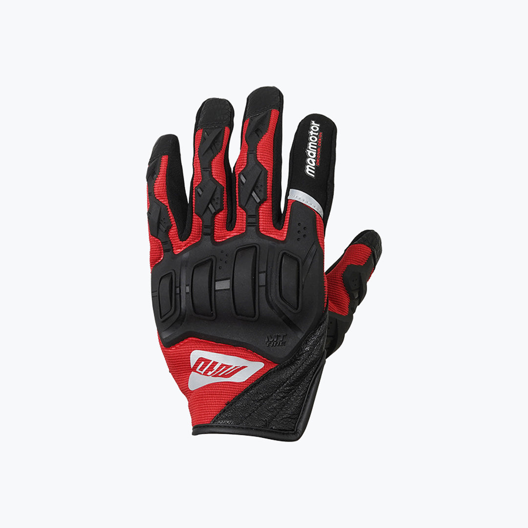 MADMOTOR MT TIRE MT-37 GLOVES BLACK RED
