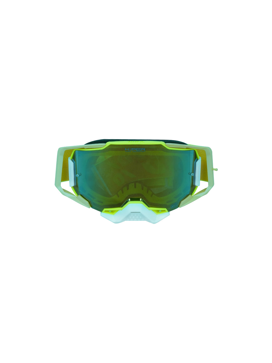 100% Armega Replica Goggles With Box YLW.F WHT.N GOLD Tint