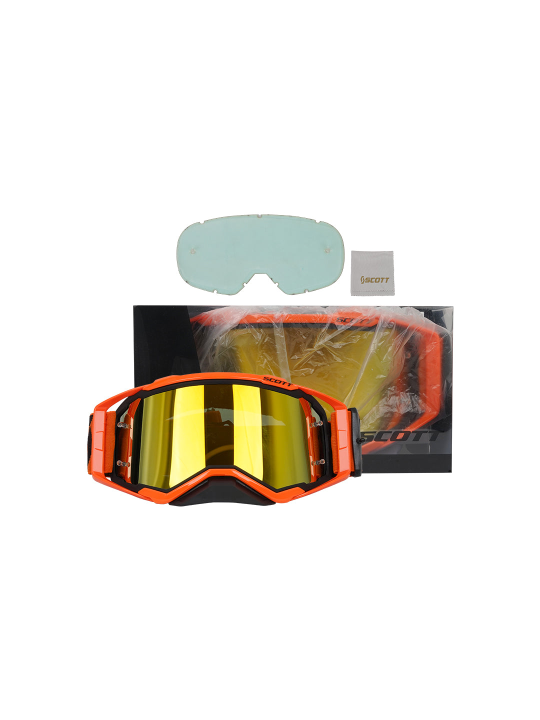 SCOTT Replica Goggles With Box ORG BLK.F BLK.N GOLD Tint