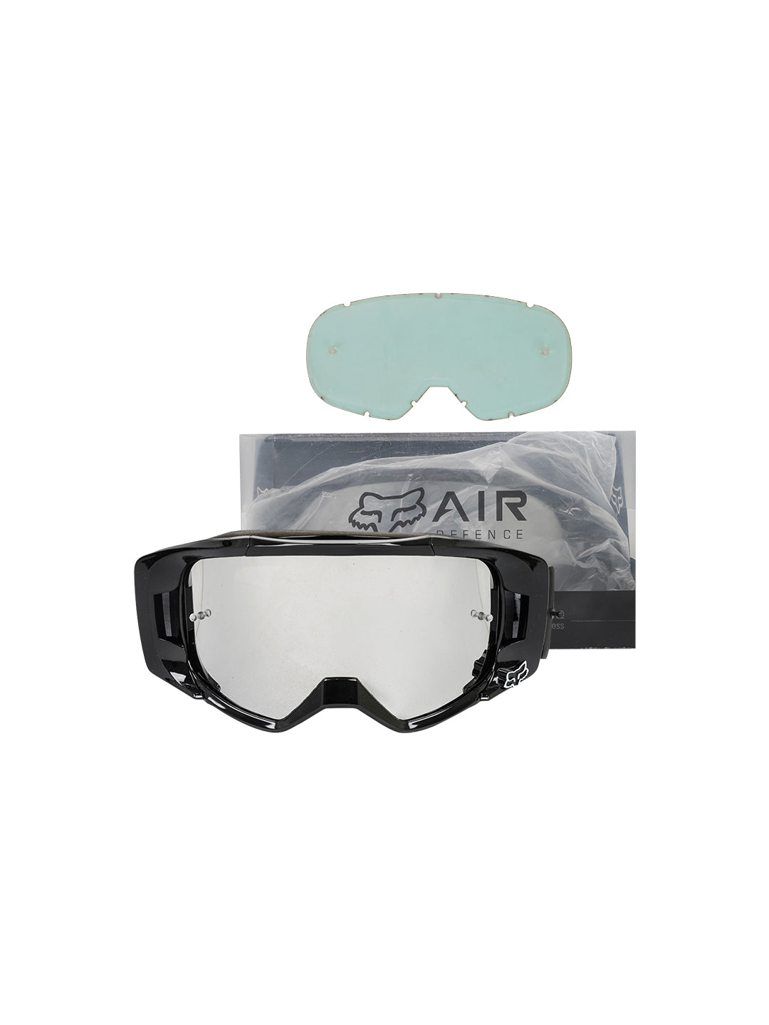 FOX Replica Goggles With Box BLK.F SILVER Tint