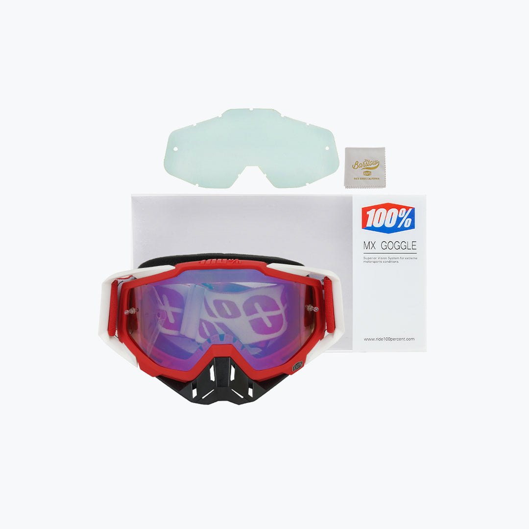 100% OFF-ROAD MX GOGGLES WITH BOX