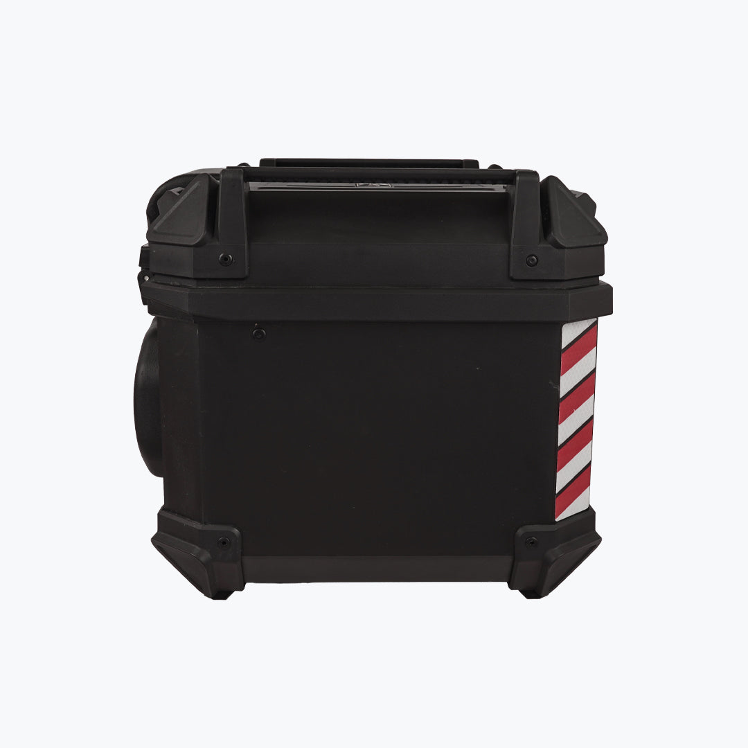 JB RACING TOP CASE X45L ECONOMY BLACK WITH BACKREST PAD | GS