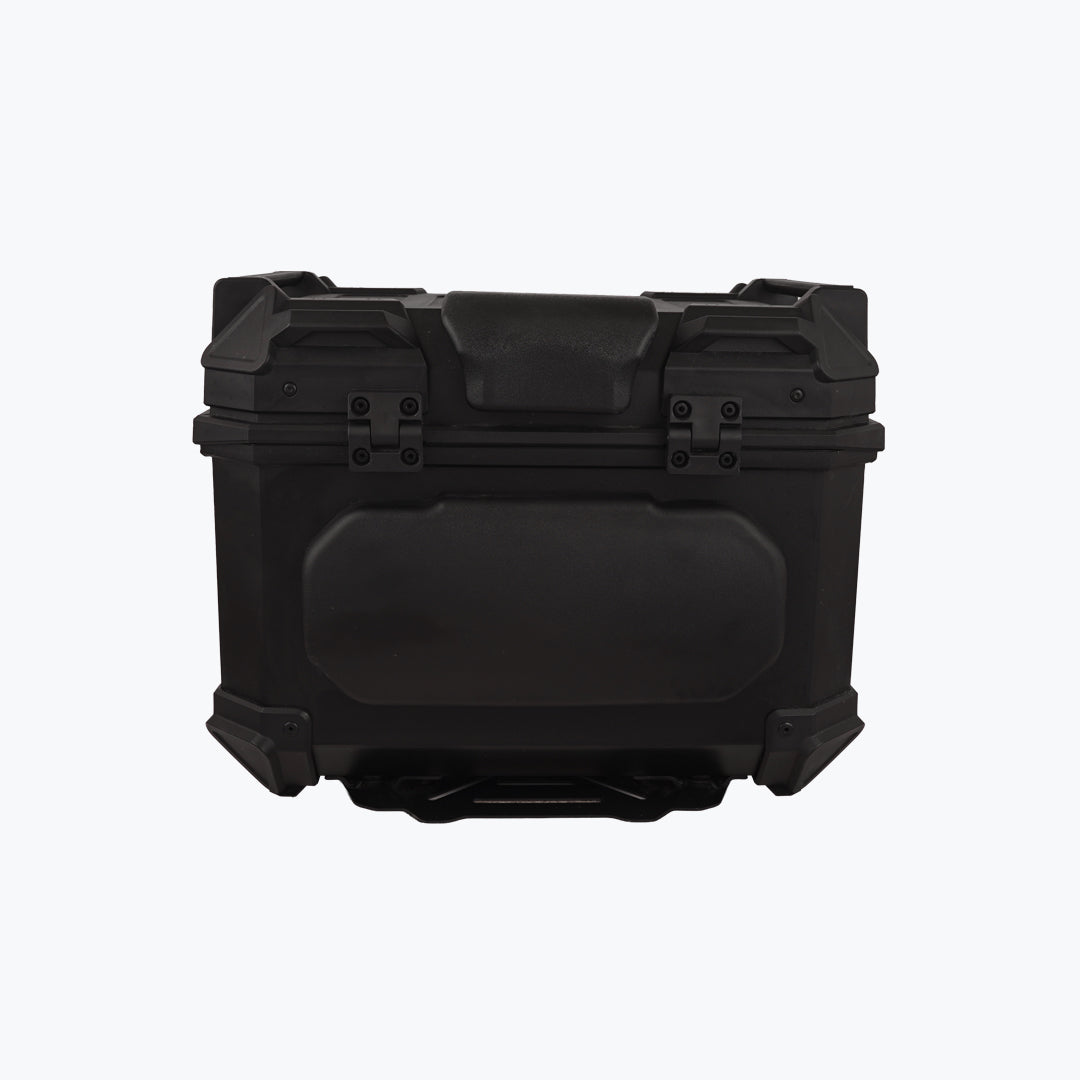 JB RACING TOP CASE X45L ECONOMY BLACK WITH BACKREST PAD | GS