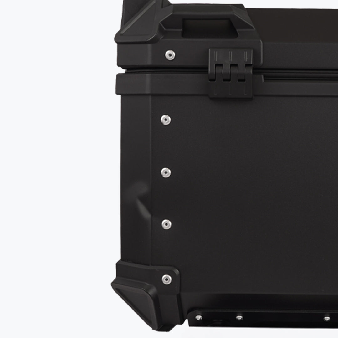 JB RACING TOP CASE 45L BLACK PREMIUM WITH BACK REST PAD | GS01