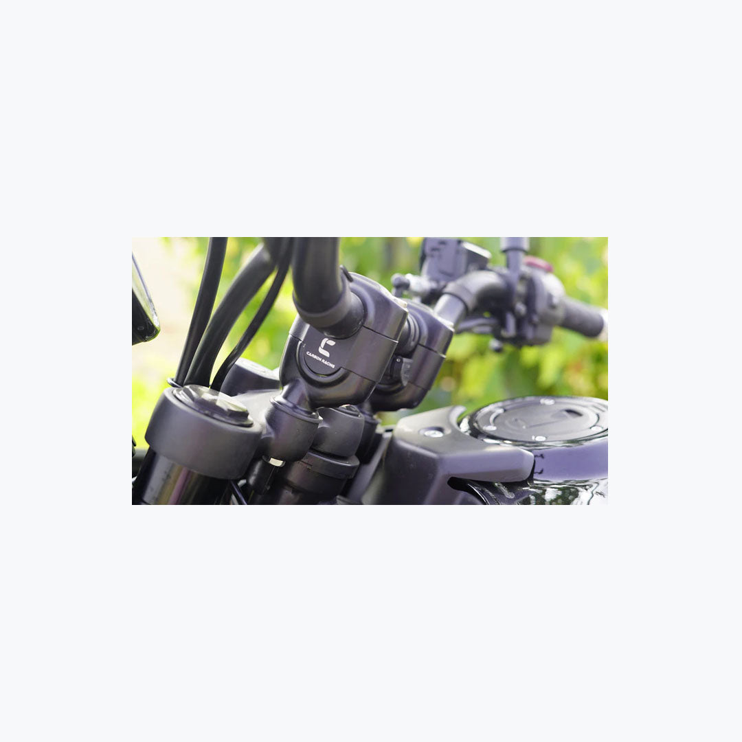 CARBON RACING 1 INCH HANDLE RISER HIMALAYAN 450 Black