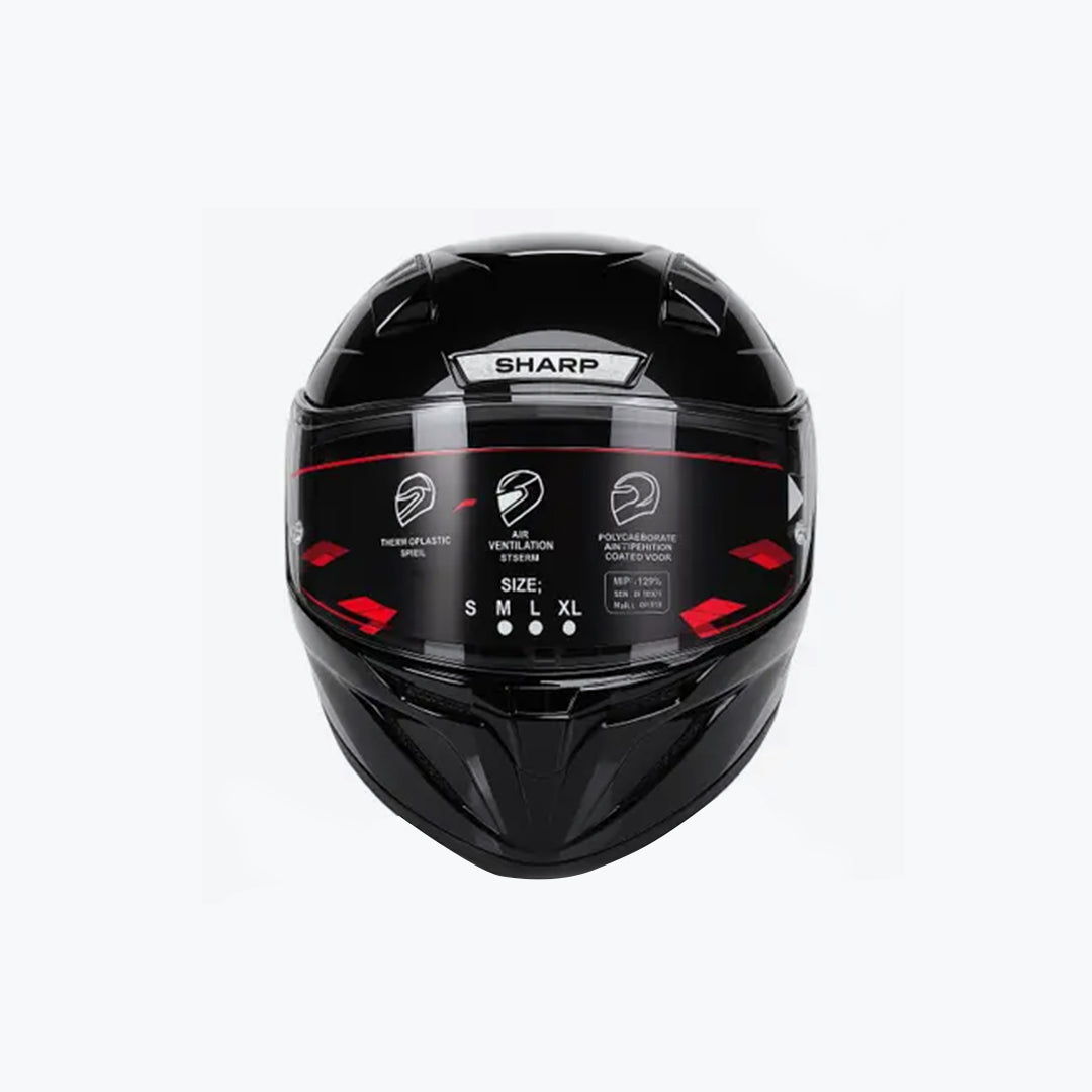 STEELBIRD SBH 25 SV SHARP GLOSSY BLACK