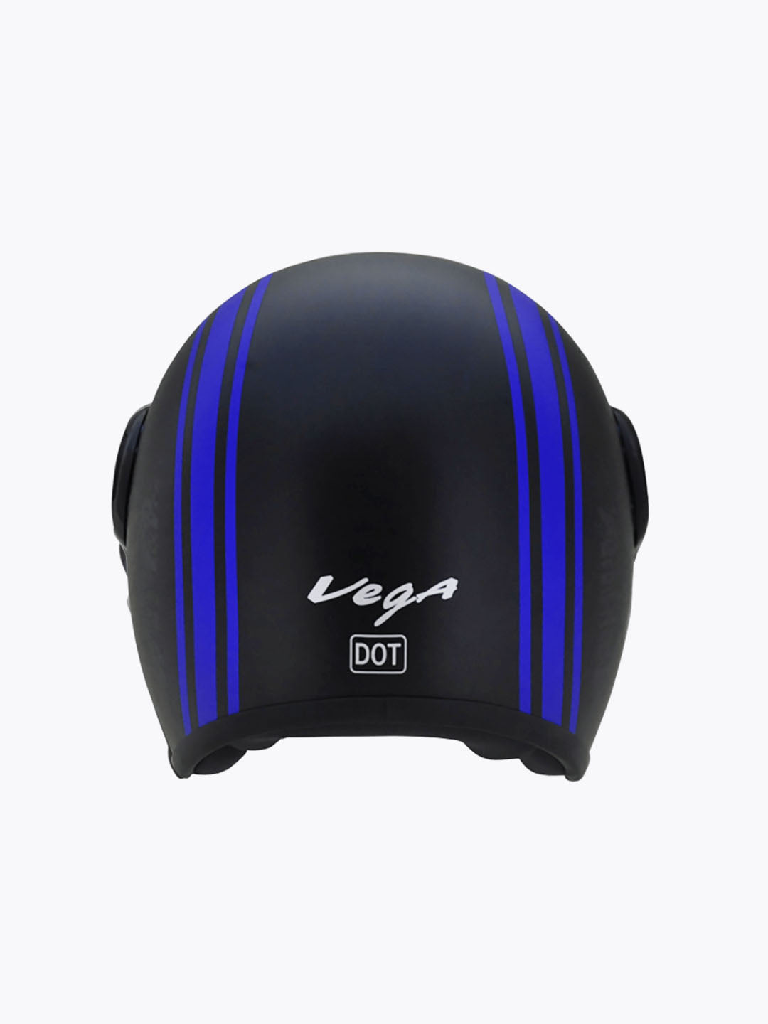 VEGA Jet Old School With Visor Black Matte Blue